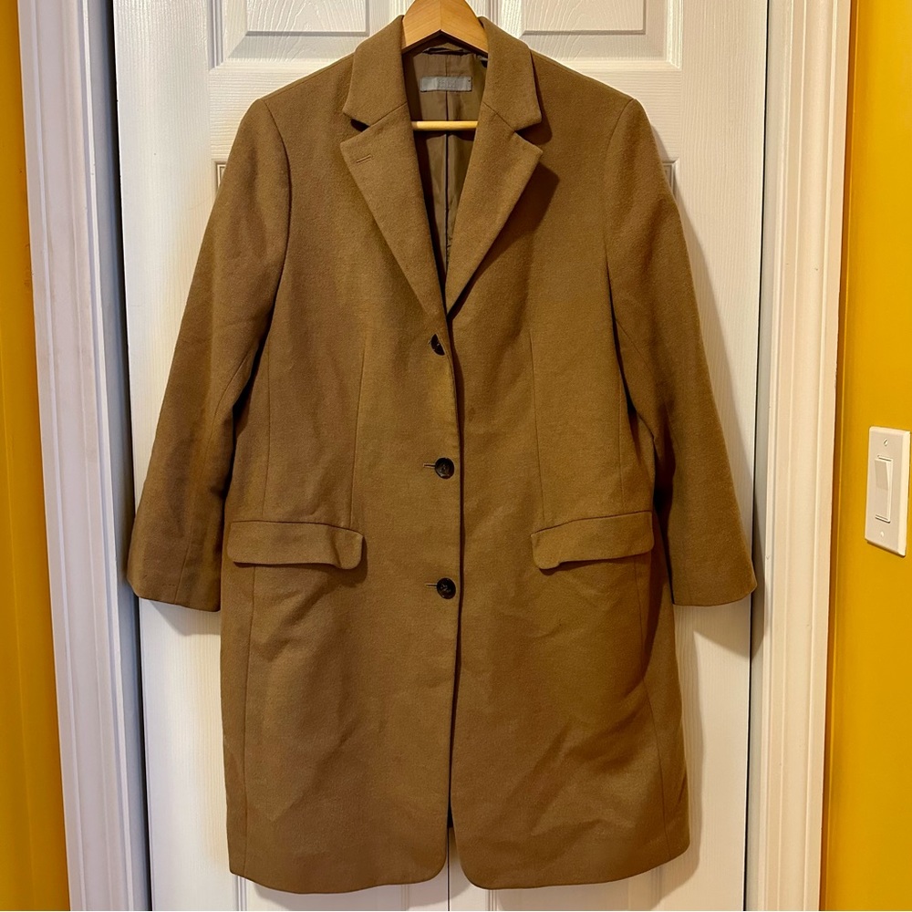 Uniqlo Wool Camel Long Coat